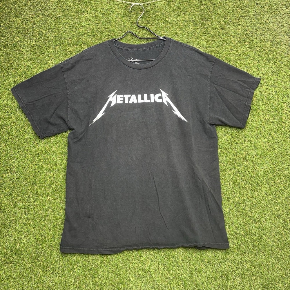 Metallica Band Tee Mens Large Black Short Sleeve Logo Graphic 2013 Bravado y2k